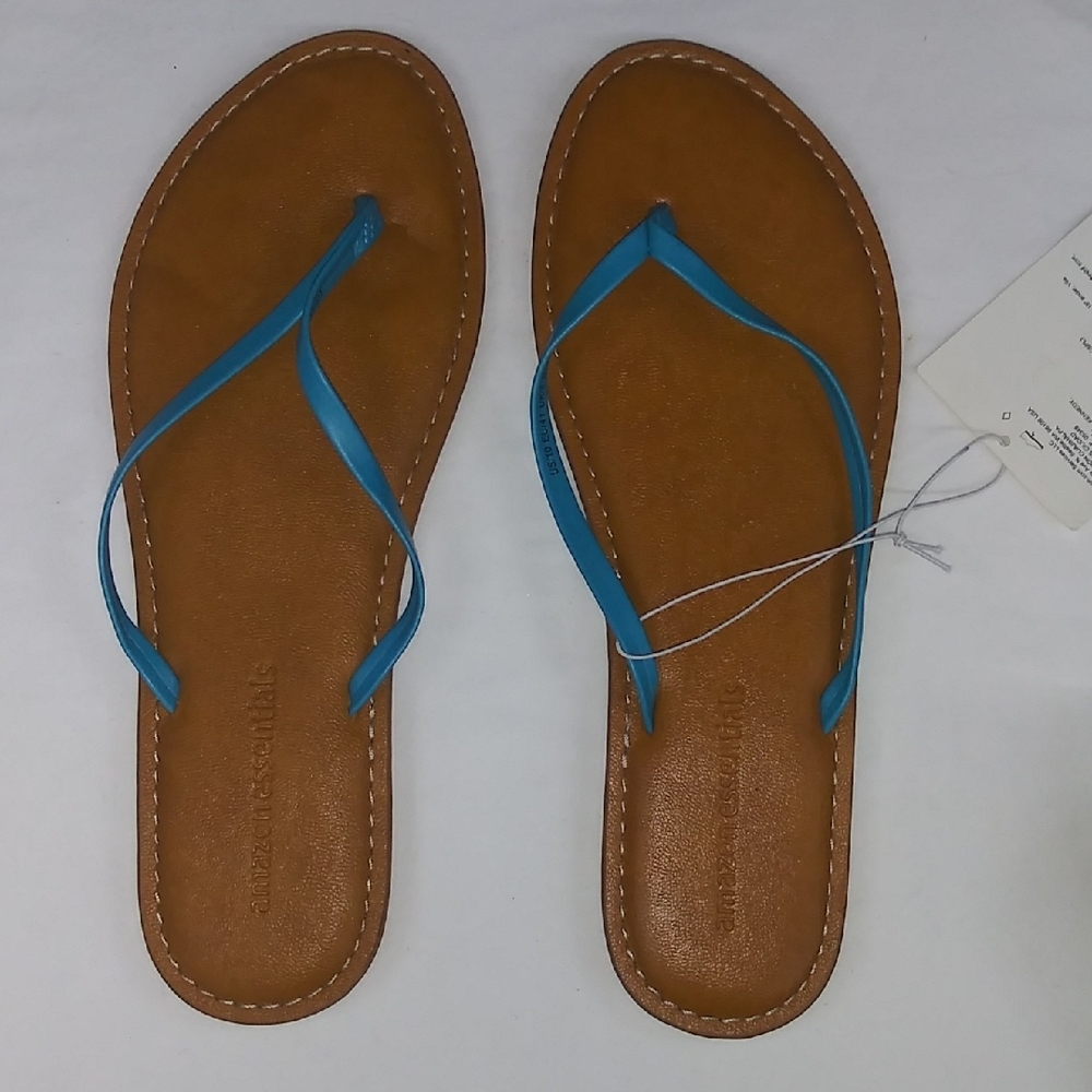 Blue and Brown Women's Sandals